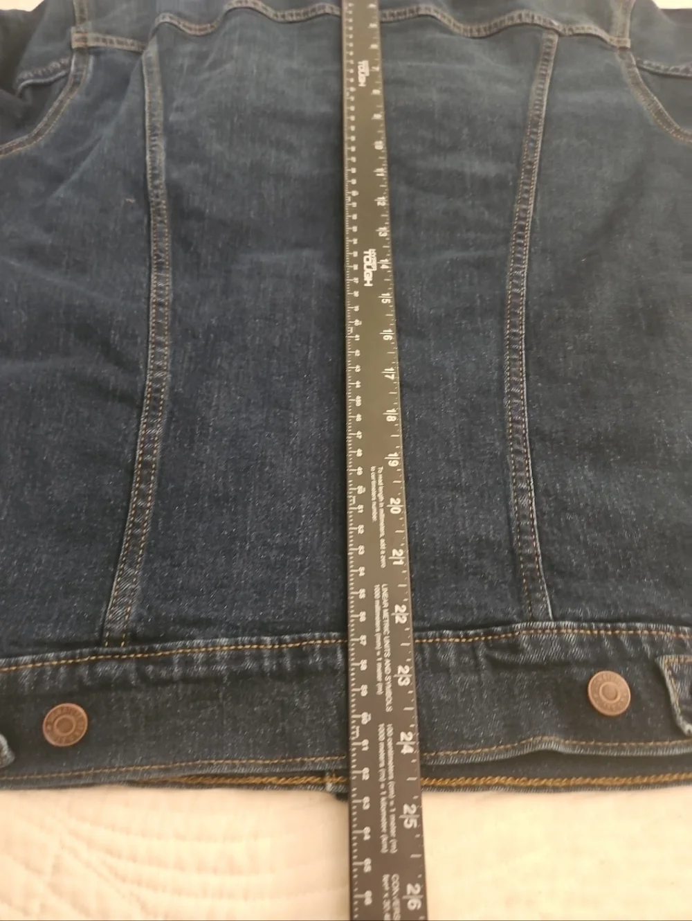 Levi Strauss Signature Gold Jean Jacket Womens Sz Small Blue Denim Classic Fit - Picture 7 of 15